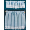 Blue Miniature Curtains