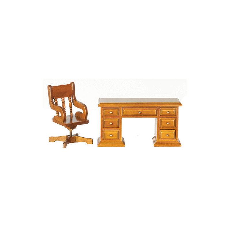 Walnut Desk & Chair
