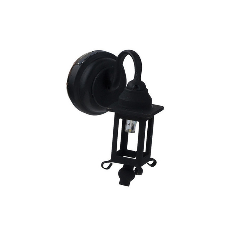 Led Blk Coach Lamp Sconce