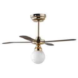 Led White Globe Ceiling Fan