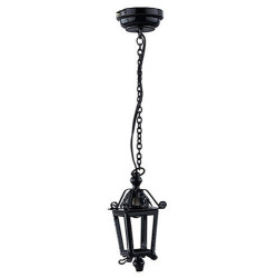Led Black Hanging Coach Lamp