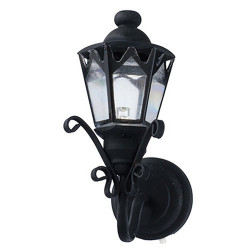 LED BLACK FANCY COACH LAMP