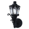 LED BLACK FANCY COACH LAMP