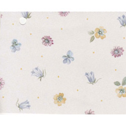 3 pack Prepasted Wallpaper Blue Multi Flowers On Wht