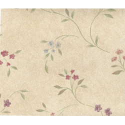 3 pack Prepasted Wallpaper Tiny Floral Vines On Tan