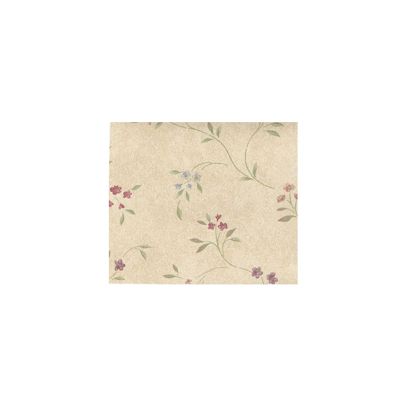 3 pack Prepasted Wallpaper Tiny Floral Vines On Tan