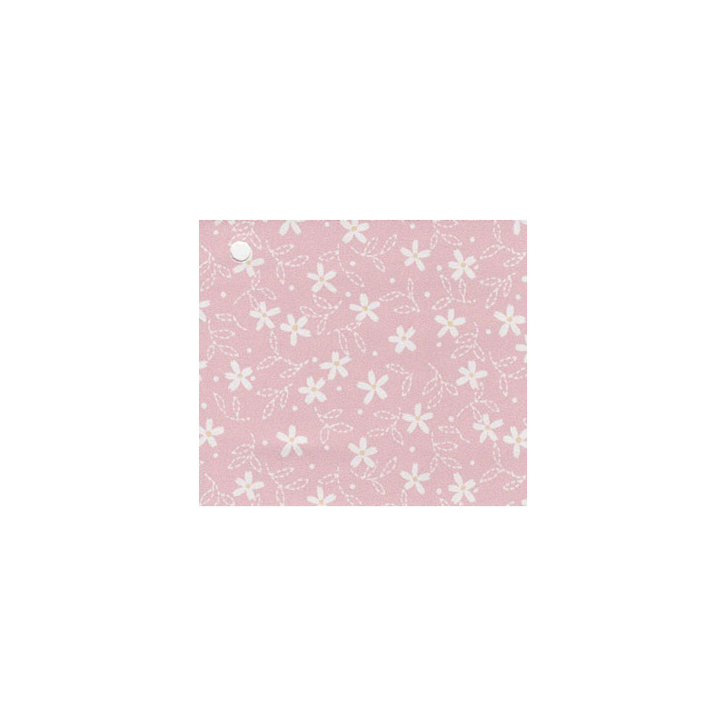 3 pack Prepasted Wallpaper White Flowers On Pink