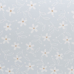 3 pack Prepasted Wallpaper White Flowers On Blue