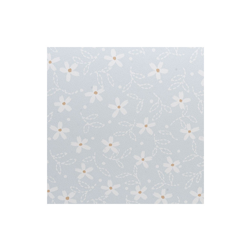 3 pack Prepasted Wallpaper White Flowers On Blue