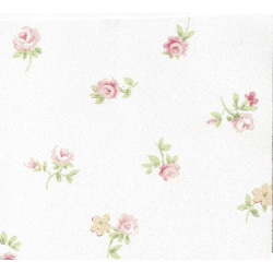 3 pack Wallpaper Mauve And Yel Flwrs On Wh
