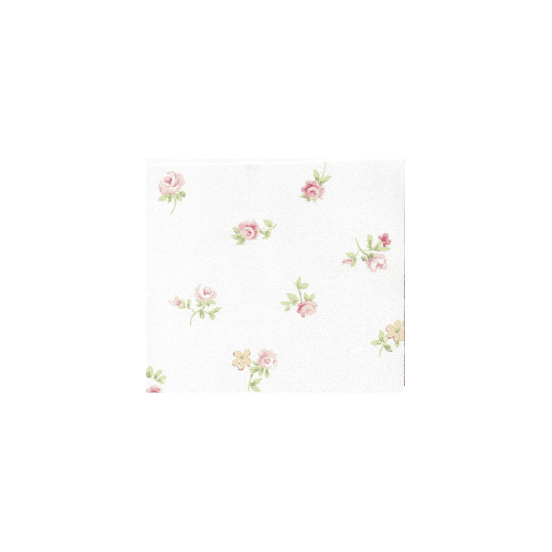 3 pack Wallpaper Mauve And Yel Flwrs On Wh