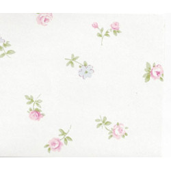 3 pack Wallpaper Blue Rose Flowers On White