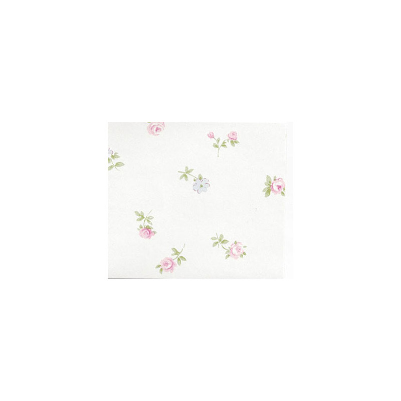3 pack Wallpaper Blue Rose Flowers On White