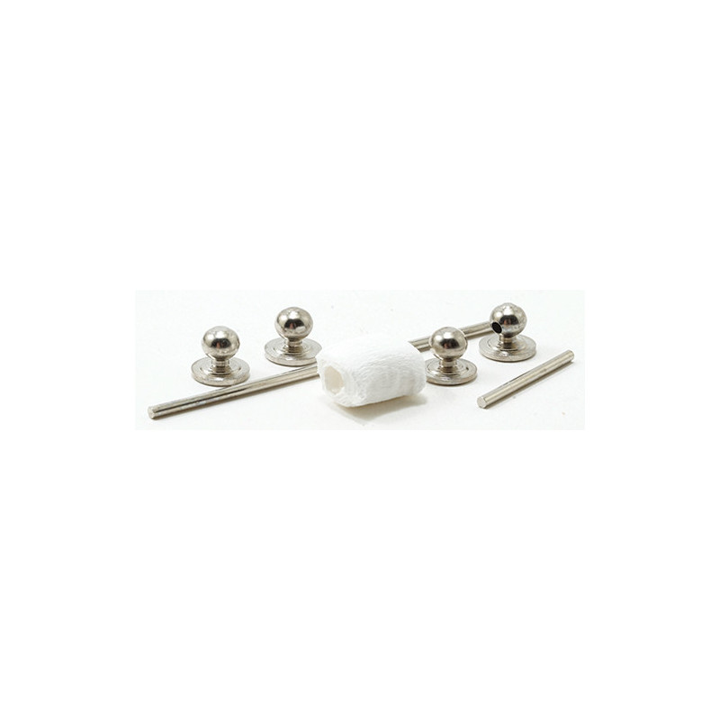 Silver Towel Bar and Toilet Paper Holder 7Pc