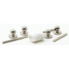 Silver Towel Bar and Toilet Paper Holder 7Pc
