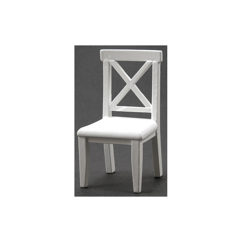 Cross Buck Chair White