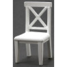 Cross Buck Chair White