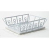 White Dish Drainer W Mat