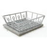 Silver Dish Drainer W Mat