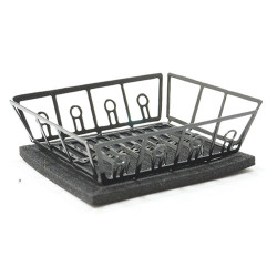 Black Dish Drainer W Mat