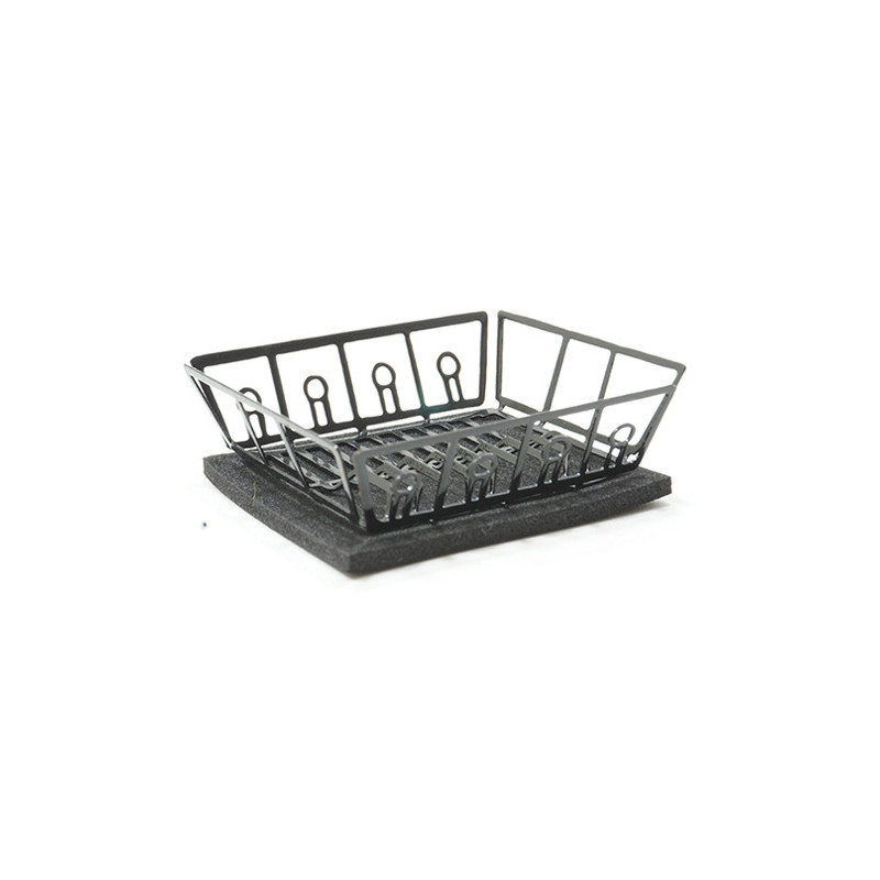 Black Dish Drainer W Mat
