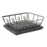 Black Dish Drainer W Mat