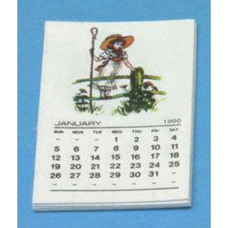 Victorian 12 Page Calendar Assrt Designs Dated 1900
