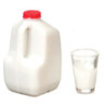 Gallon Milk Glass