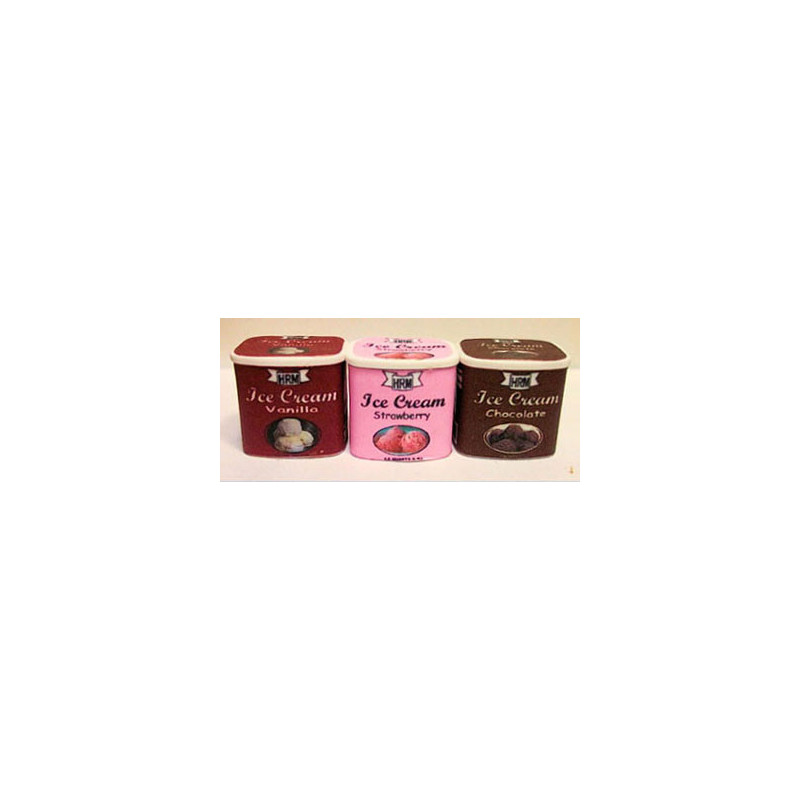 Ice Cream Carton Set - Van Choc and Strawberry