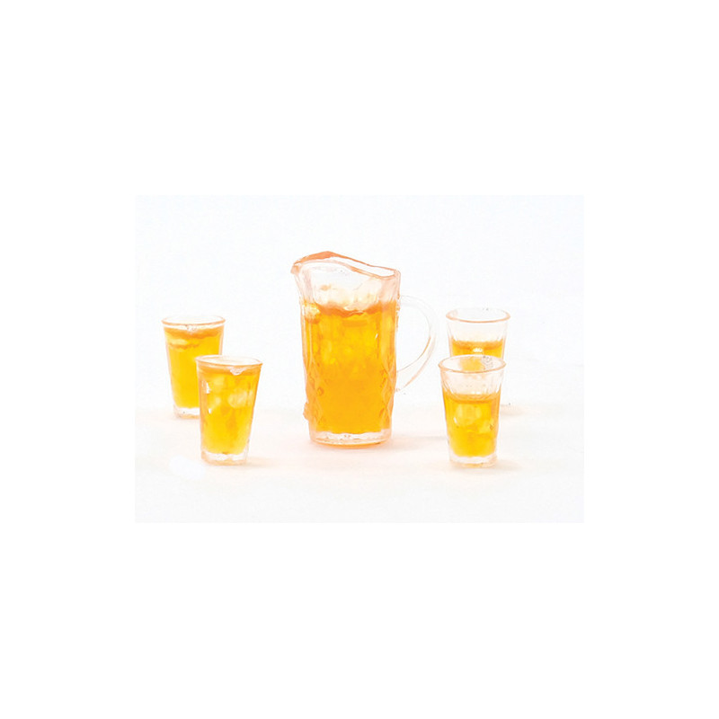 Iced Tea Set Of Pitcher W 4 Glasses