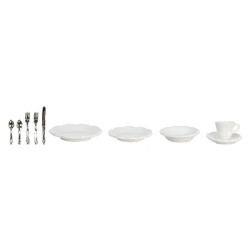 Dishes Cups Silverware 10Pc