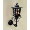 Black Up-Arm Coach Lamp