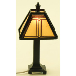 Craftsman Tiffany Lamp Black