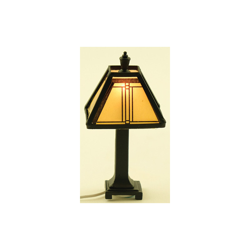 Craftsman Tiffany Lamp Black