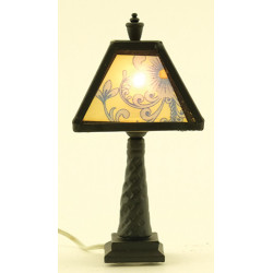 Ornate Tiffany Lamp Black