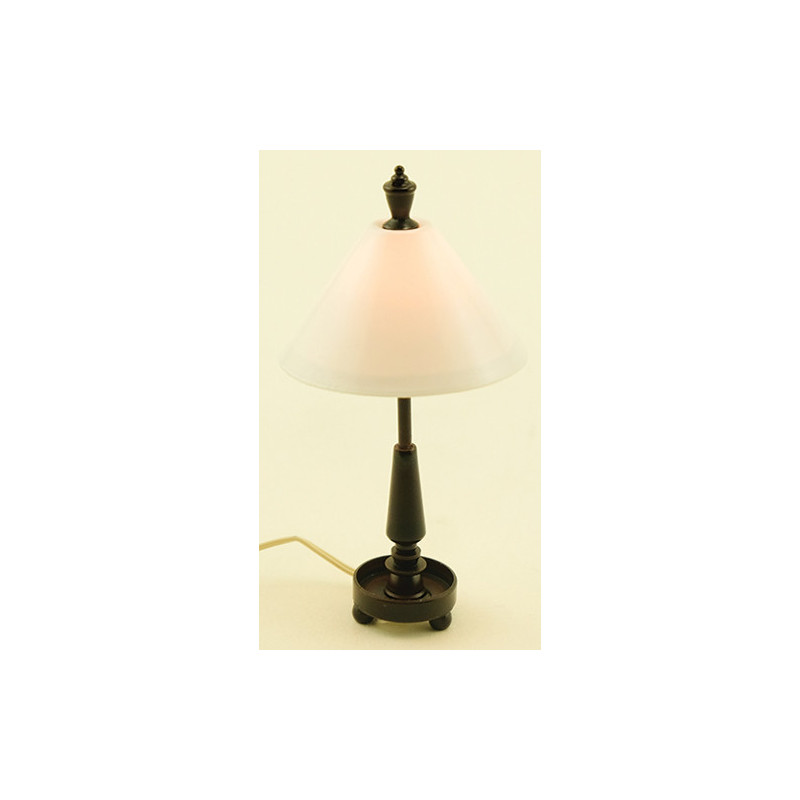 Contemporary Tiffany Table Lamp Dark Bronze