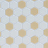 Tile Hexagons 12 x 16 White Beige