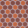 Tile Hexagons 12 x 16 Dark Terra Cotta Terra Cott
