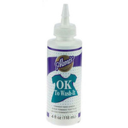 Ok To Wash-It Fabric Glue 4oz Dabber