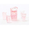 Pink Lemonade Set Of Pitcher W 4 Glasses