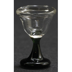 Wine Glass Green Stem