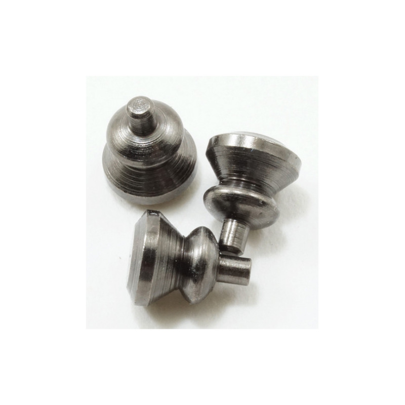 Round Knobs Black 6 Pk