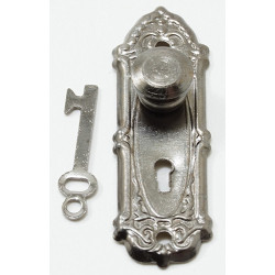 Opryland Door Handle Set W Key 2 Pk Black