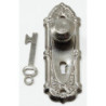 Opryland Door Handle Set W Key 2 Pk Black