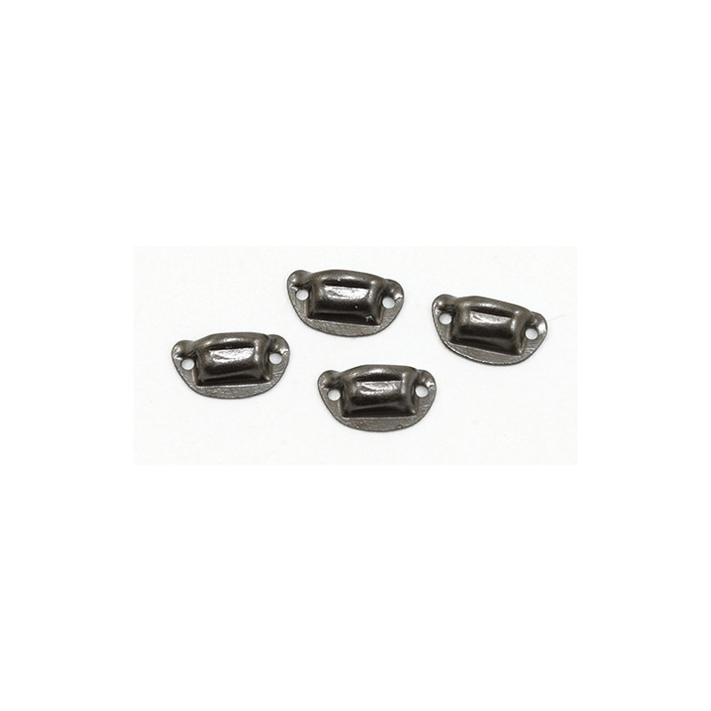 Victorian Drawer Pulls Black 4 Pk