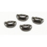 Victorian Drawer Pulls Black 4 Pk