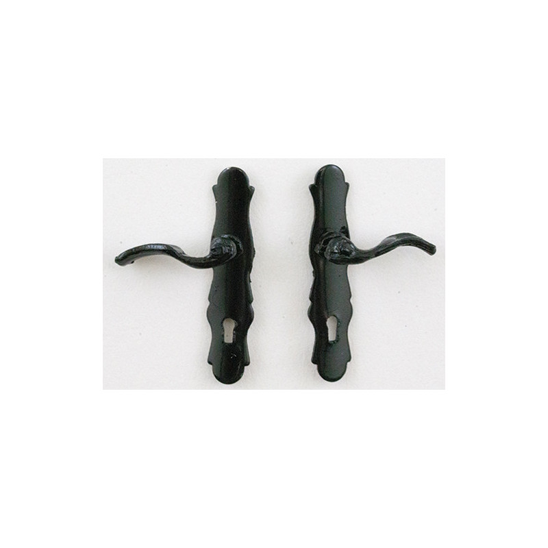 French Door Handle 1Pr Black