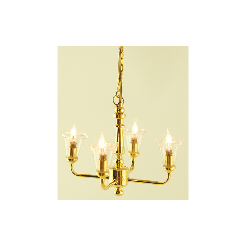 Chandelier- 4-Light Tulip