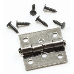 Butt Hinges W Nails Black 4 Pk