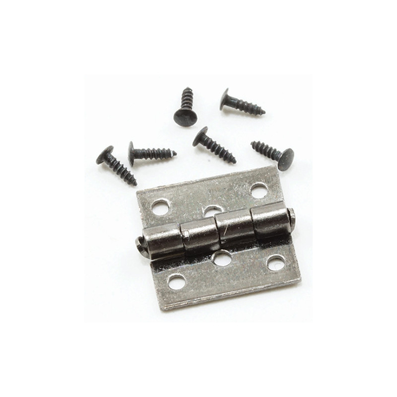 Butt Hinges W Nails Black 4 Pk